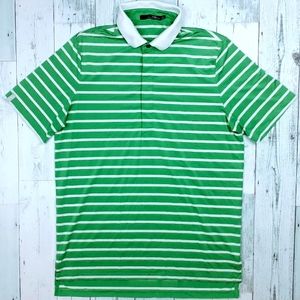 Ralph Lauren RLX Golf Men's Medium Polo Rugby Shirt Snap Top Button Performance